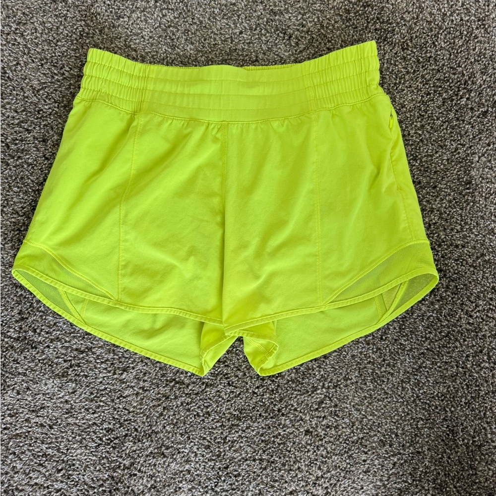 lululemon athletica Bright Yellow Athletic Shorts